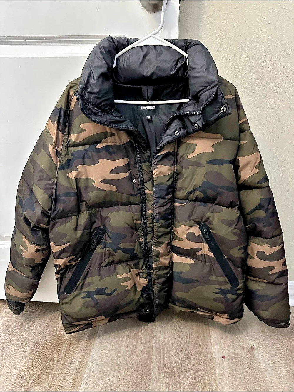 Express Camo Puffer Jacket